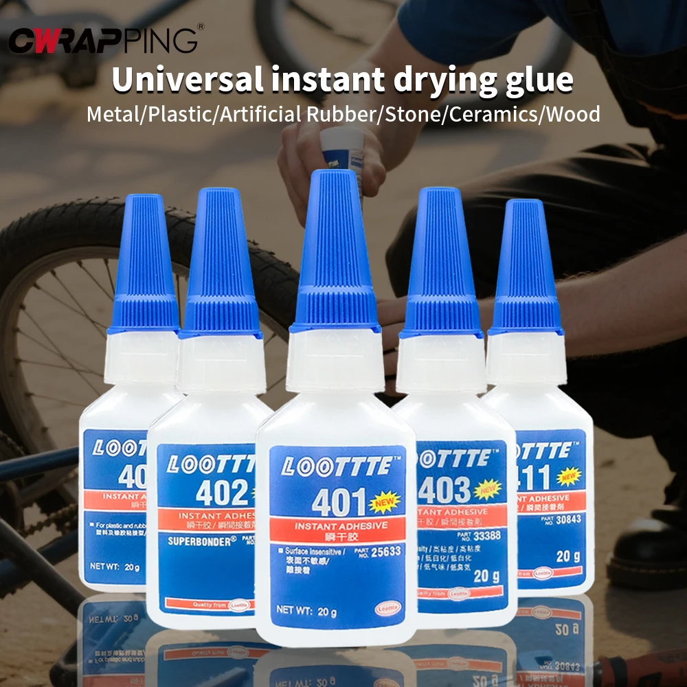 Woodworking Quick Glue - 20Ml Loottte Lem Instan Perbaikan Plastik
