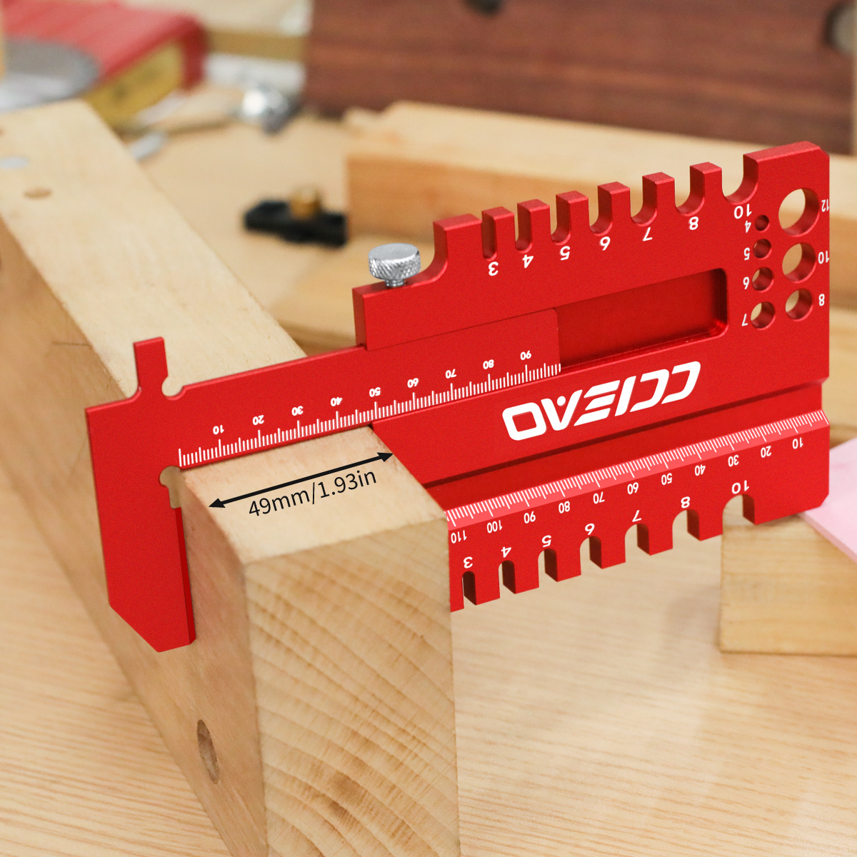Woodworking Gauge - Penggaris Ukur Multifungsi untuk Pekerjaan Kayu,