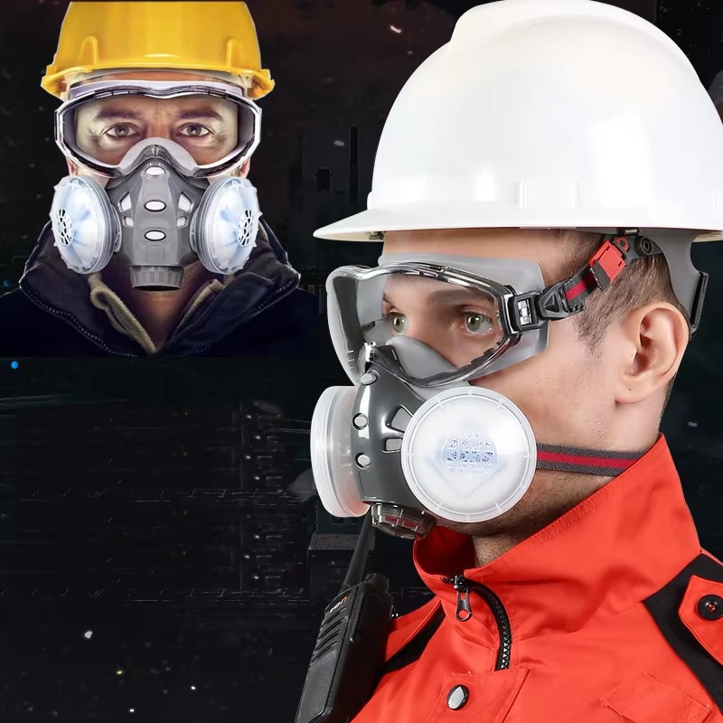 Woodworking Respirator - Masker Wajah Anti kabut, Respirator dengan