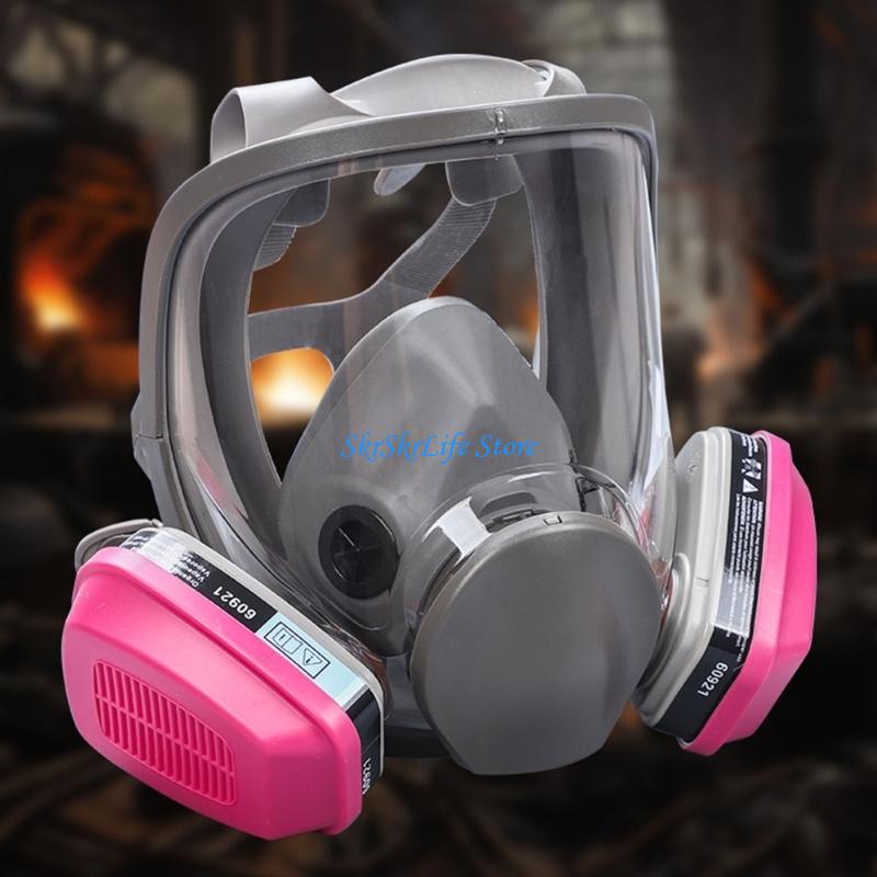 Woodworking Respirator - E65E Penutup Wajah Silikon Masker Respirator
