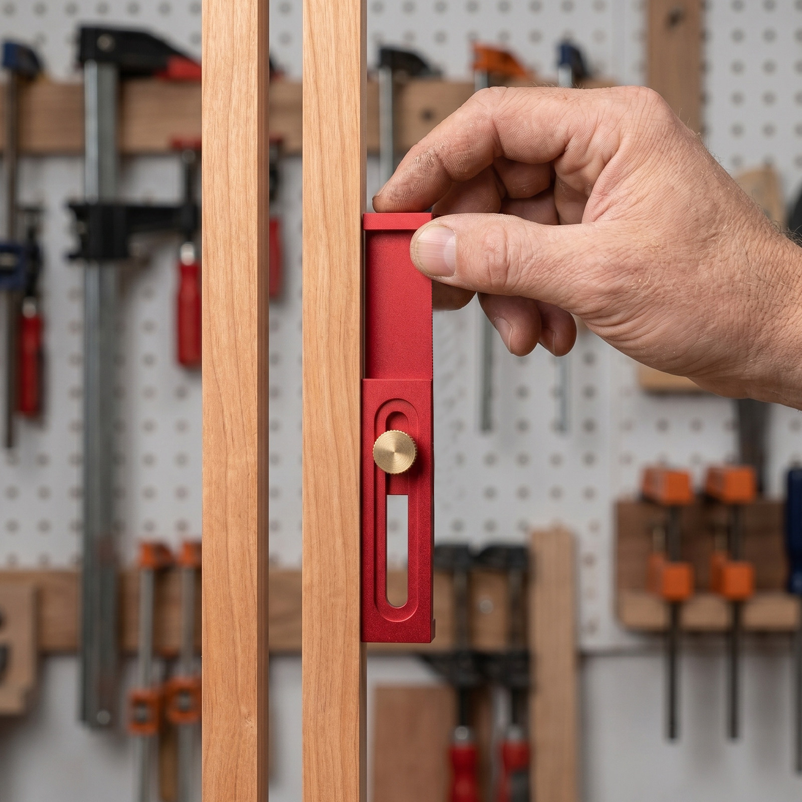 Woodworking Joints - Penggaris Ukur Pertukangan Kayu 5-40Mm, Pengukur