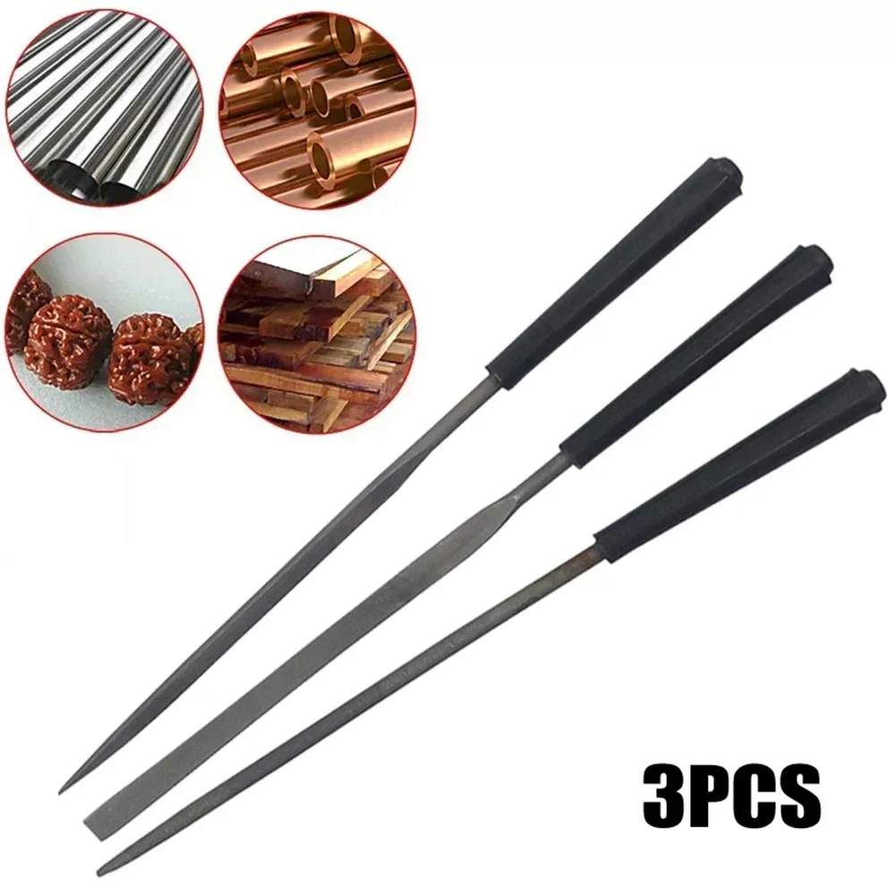 Woodworking Files And Rasps - Set Kikir Jarum 3 Buah, Kikir