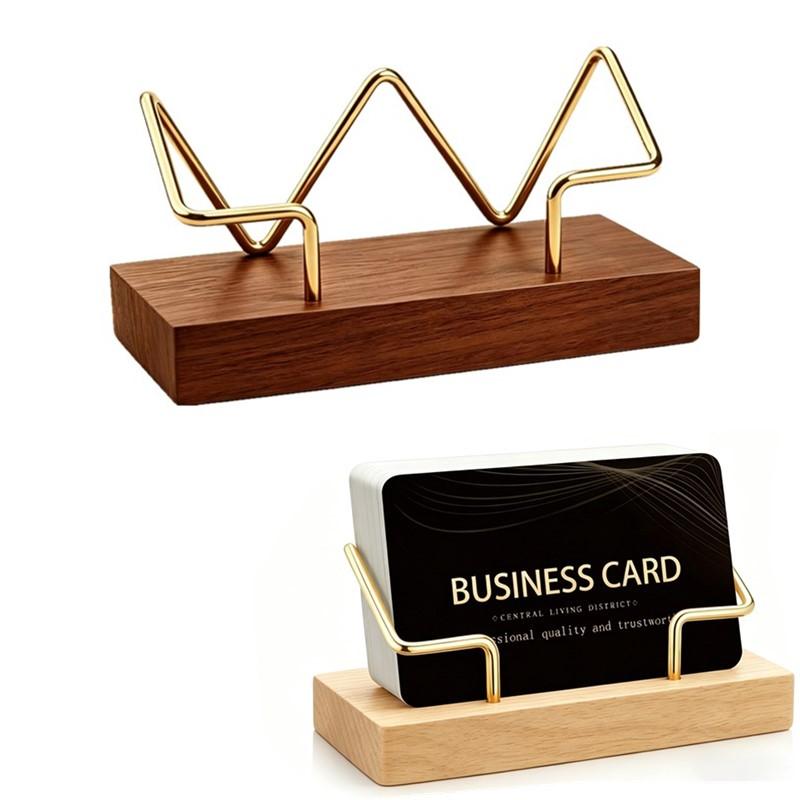 Woodworking Show - 【A8】Tempat Kartu Nama Kayu, Organizer Meja