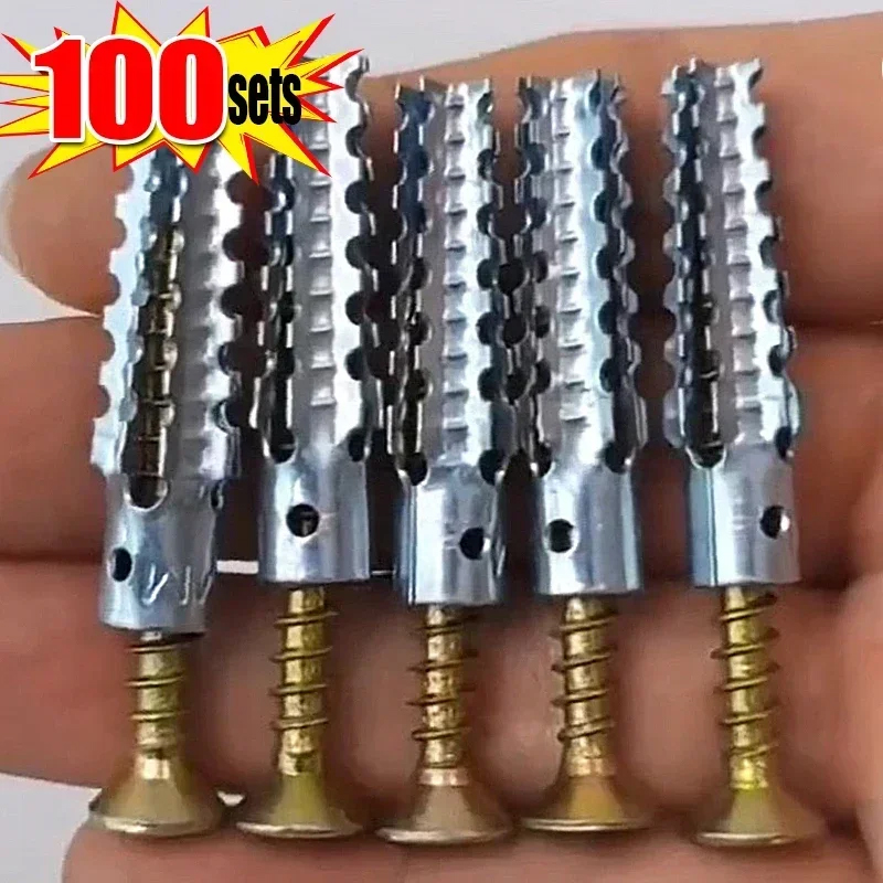 Woodworking Youtube - 100 Set M6 Sekrup Ekspansi Logam