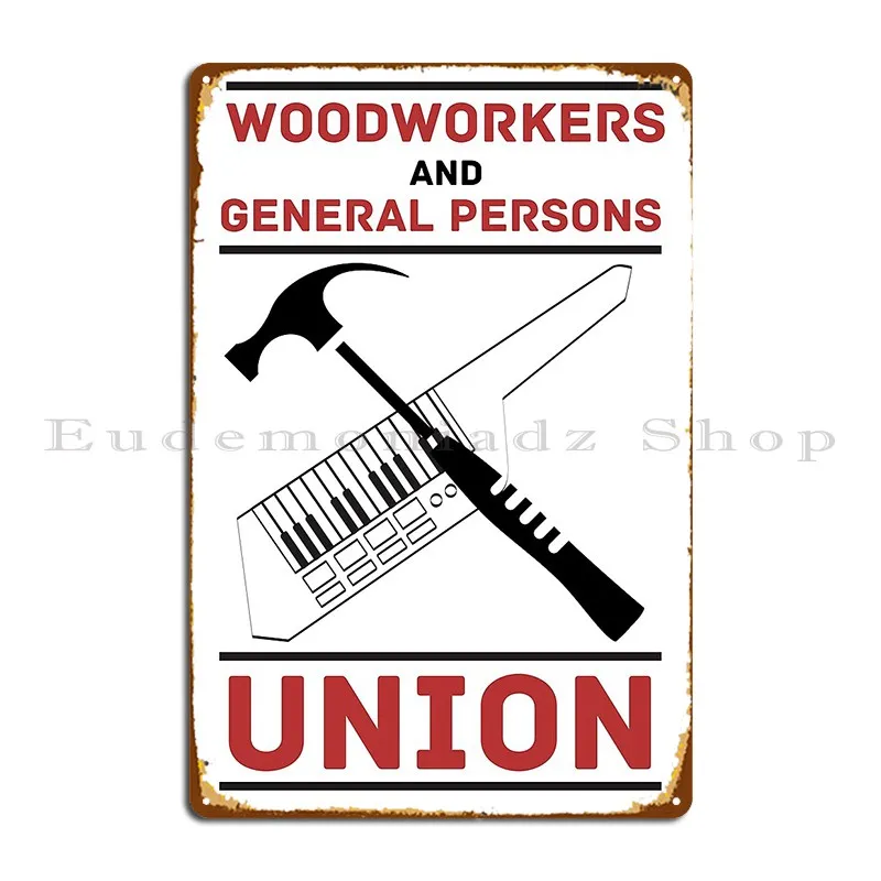 Woodworking Union - Poster Plakat Logam Serikat Pekerja Kayu