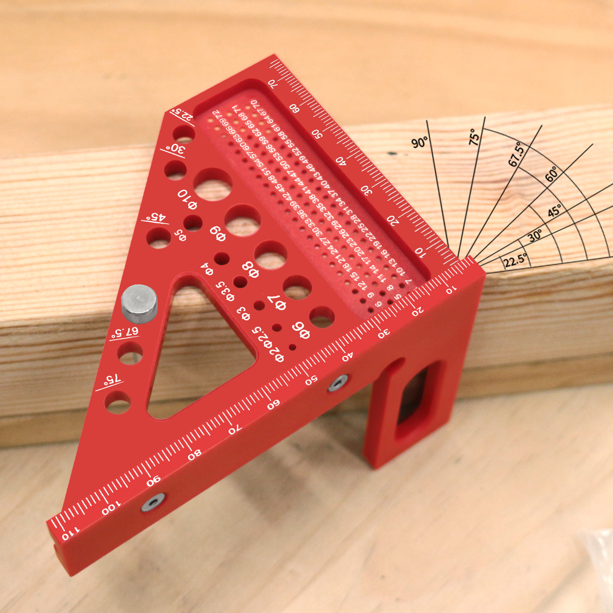 Penggaris Pengukur Multi-Sudut - Woodworking For Engineers ulasan dan harga
