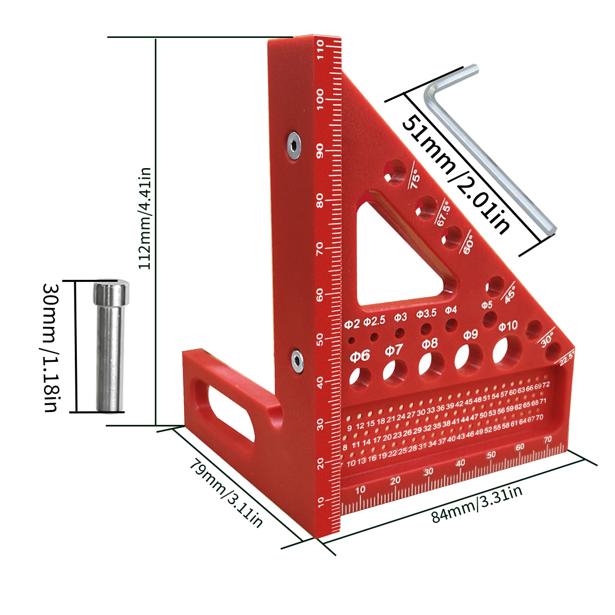 Penggaris Pengukur Multi-Sudut - Woodworking For Engineers ulasan dan harga