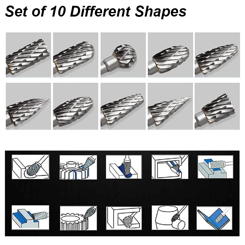 Set Mata Bor Tungsten Carbide  - Woodworking Files And Rasps ulasan dan harga
