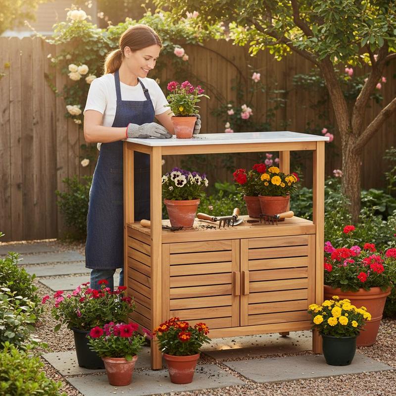 Meja Kerja Tanam Kayu Akasia u - Woodworking Workbench ulasan dan harga