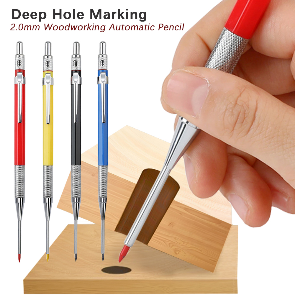 4pcs/set Pensil Mekanik Logam  - Woodworking For Engineers ulasan dan harga
