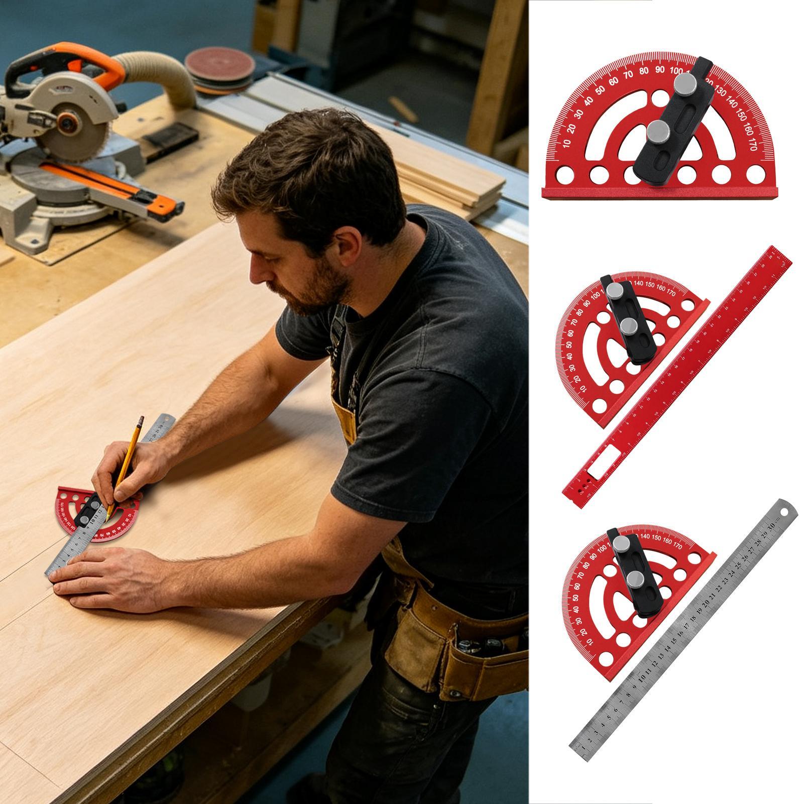 Penggaris Sudut Presisi 0-180  - Woodworking For Engineers ulasan dan harga