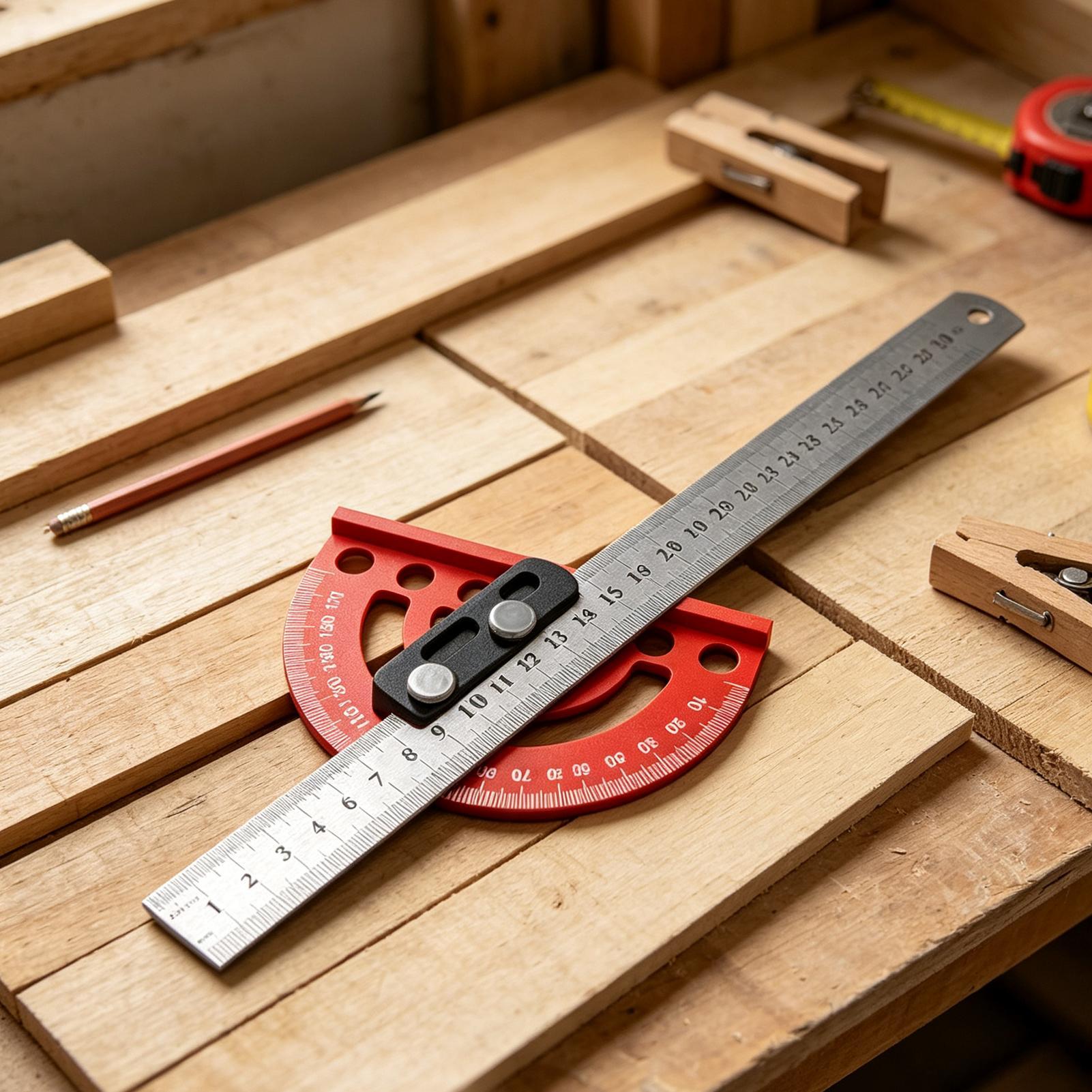 Penggaris Sudut Presisi 0-180  - Woodworking For Engineers ulasan dan harga