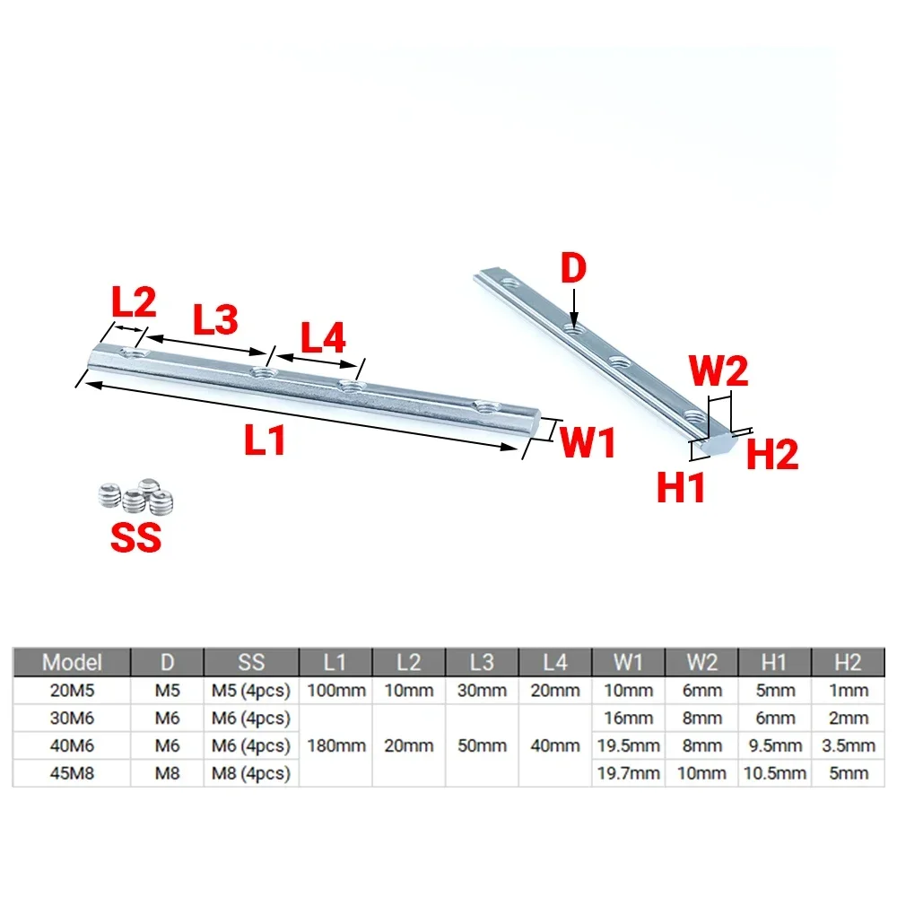 4 buah v-slot t-slot penghubun - Woodworking Joints ulasan dan harga
