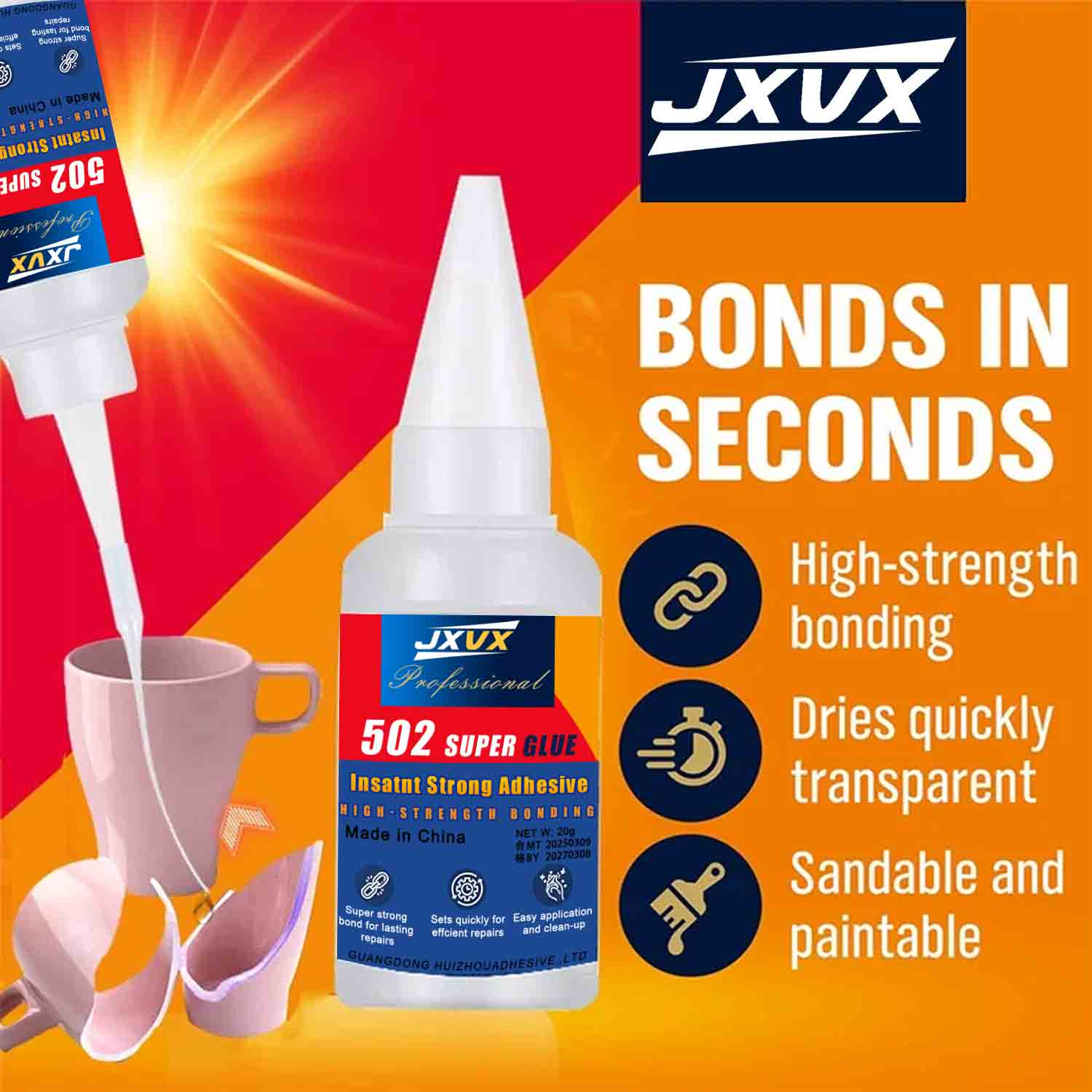 JXVX 1-5 Buah Lem Super 502 Pe - Woodworking Quick Glue ulasan dan harga