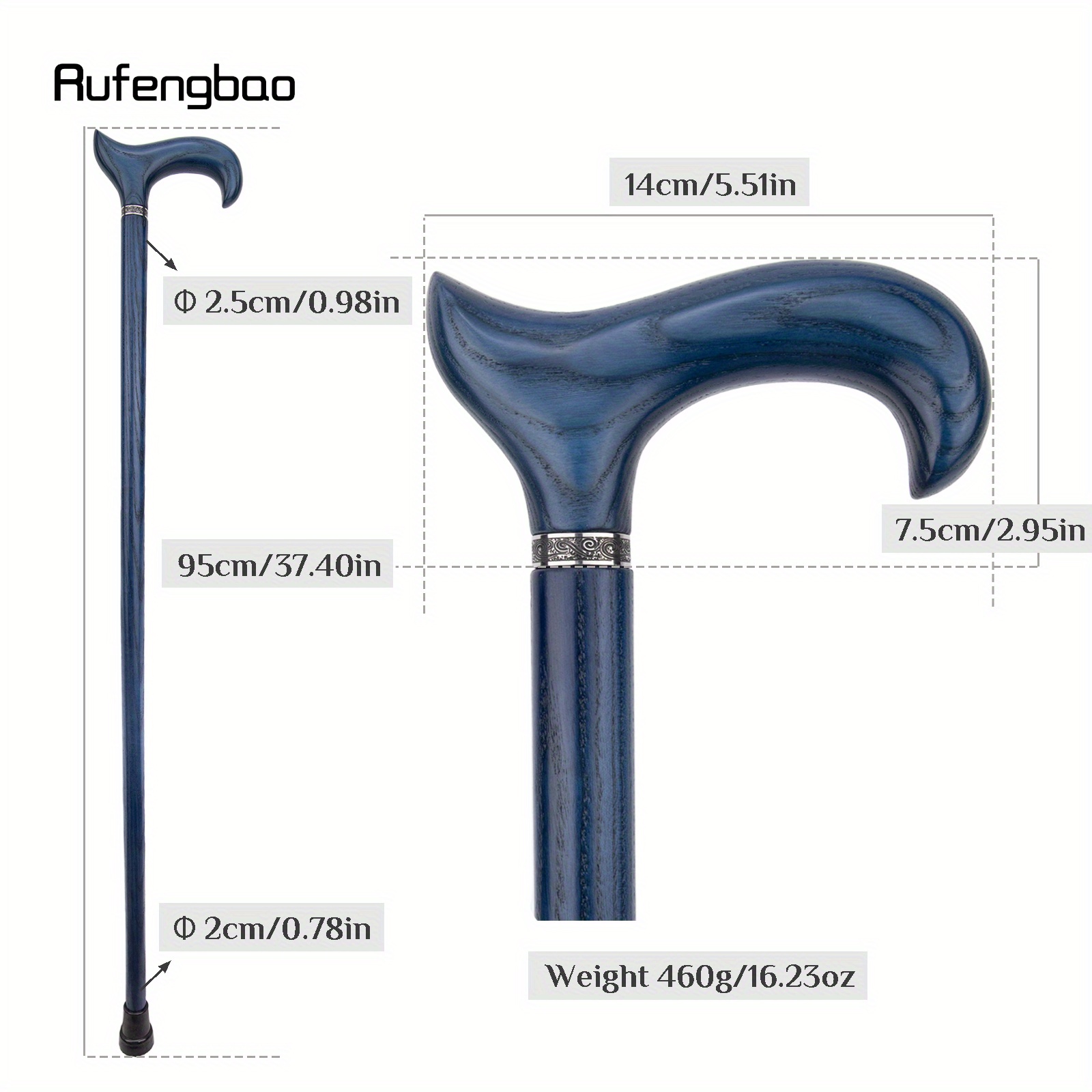 Tongkat Kayu Biru Model Single - Woodworking Joints ulasan dan harga