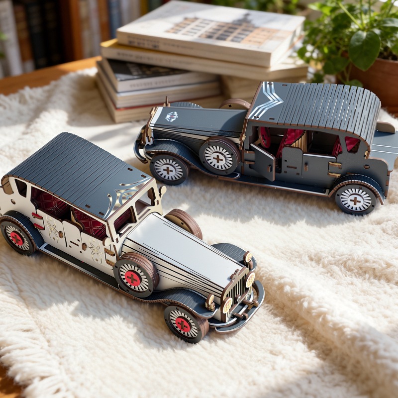 Kit Model Miniatur Mobil Klasi - Woodworking Jigsaw ulasan dan harga
