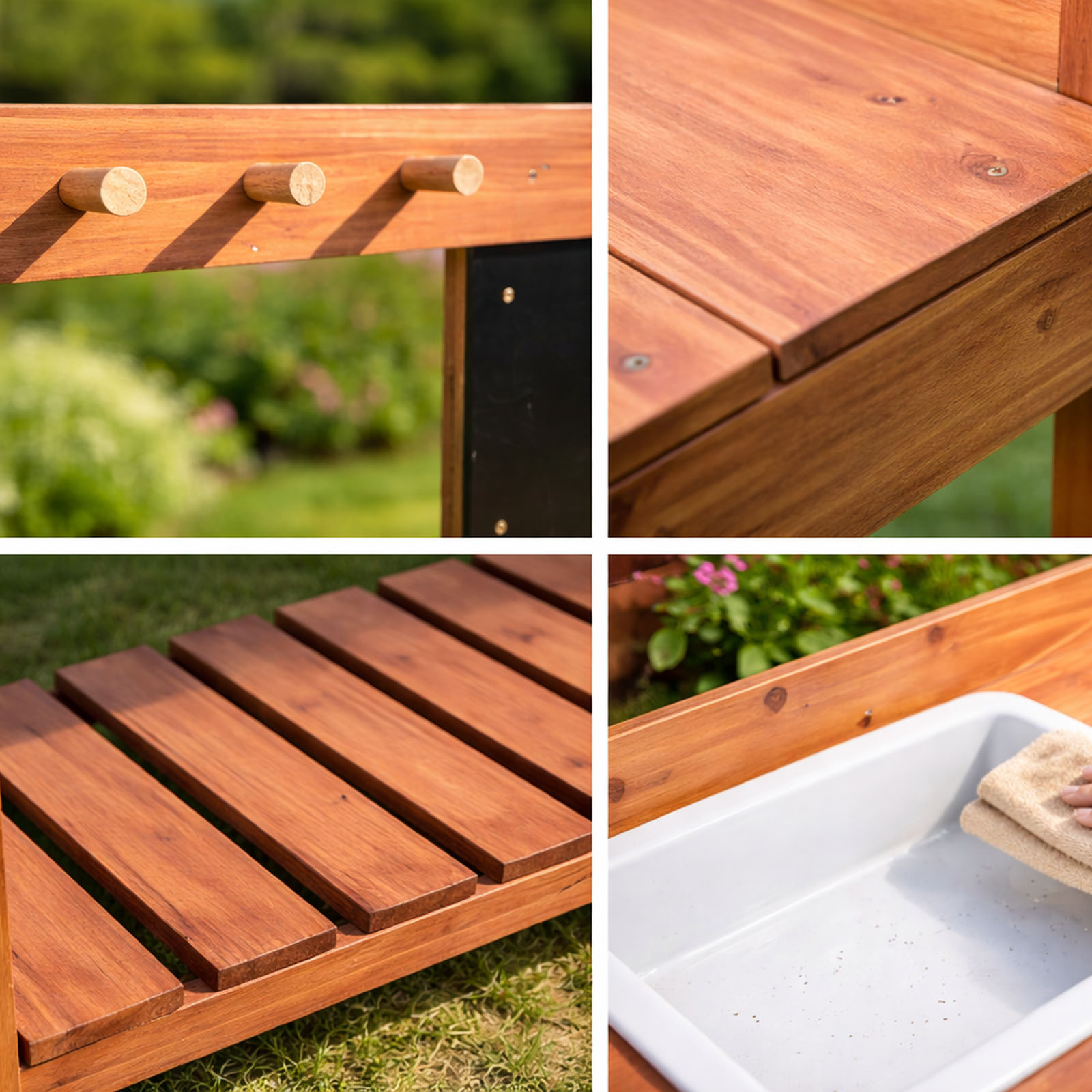 Meja Pot Tanam Kayu untuk Anak - Woodworking Workbench ulasan dan harga