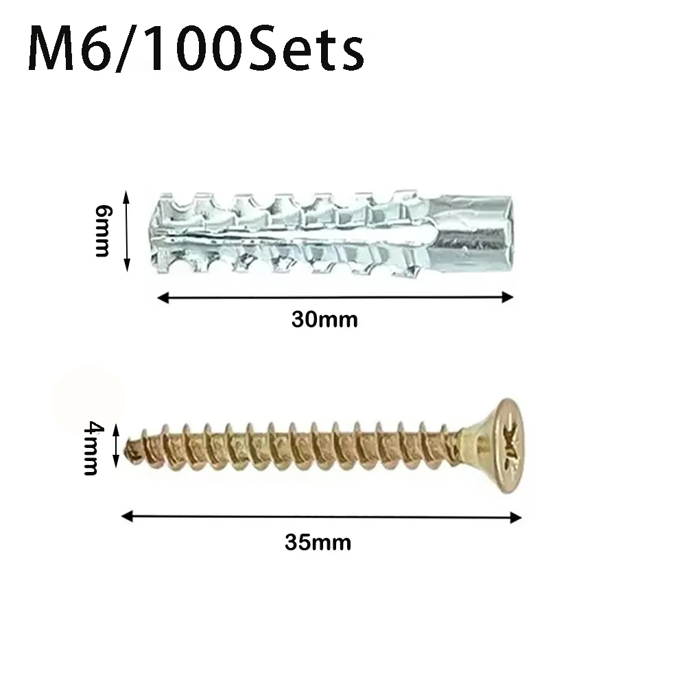 100 Set M6 Sekrup Ekspansi Log - Woodworking Youtube ulasan dan harga