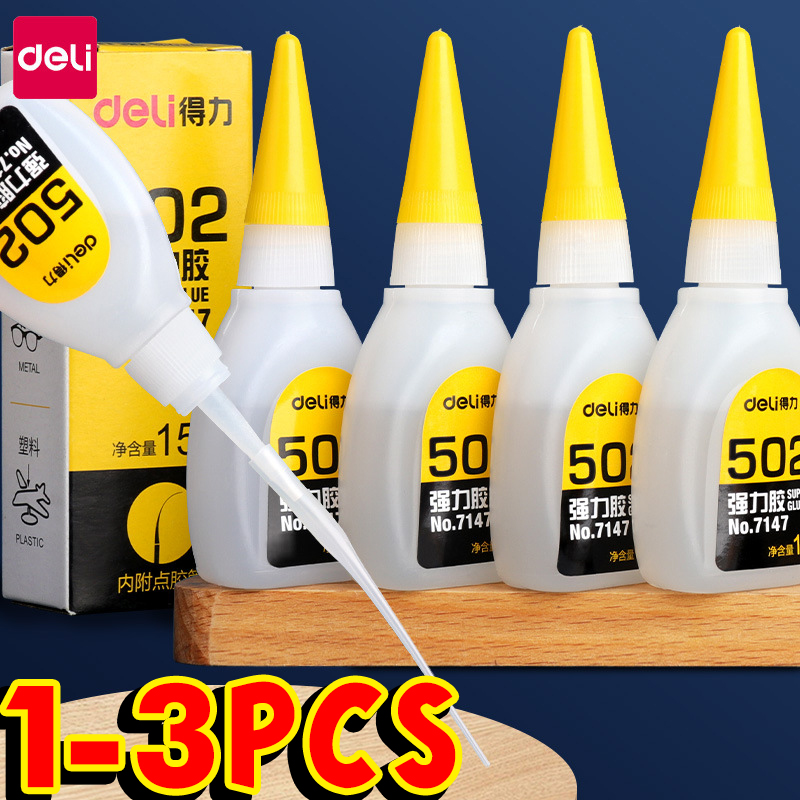1-3 buah Deli 502 lem Super ce - Woodworking Quick Glue ulasan dan harga