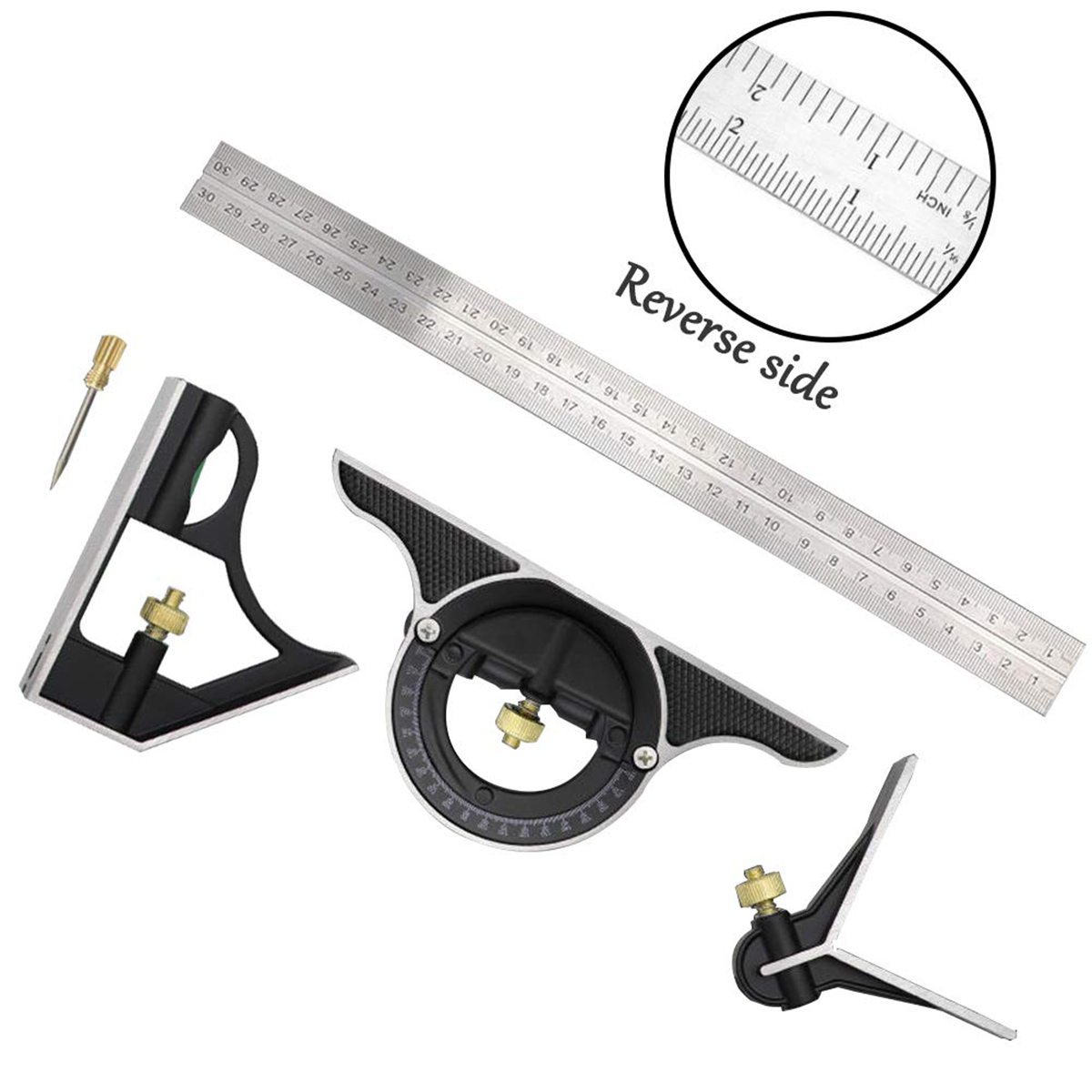 3 In 1 Set penggaris sudut kom - Woodworking For Engineers ulasan dan harga