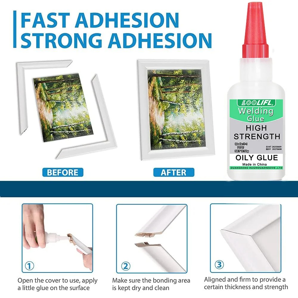3 paket lem super perekat loga - Woodworking Quick Glue ulasan dan harga