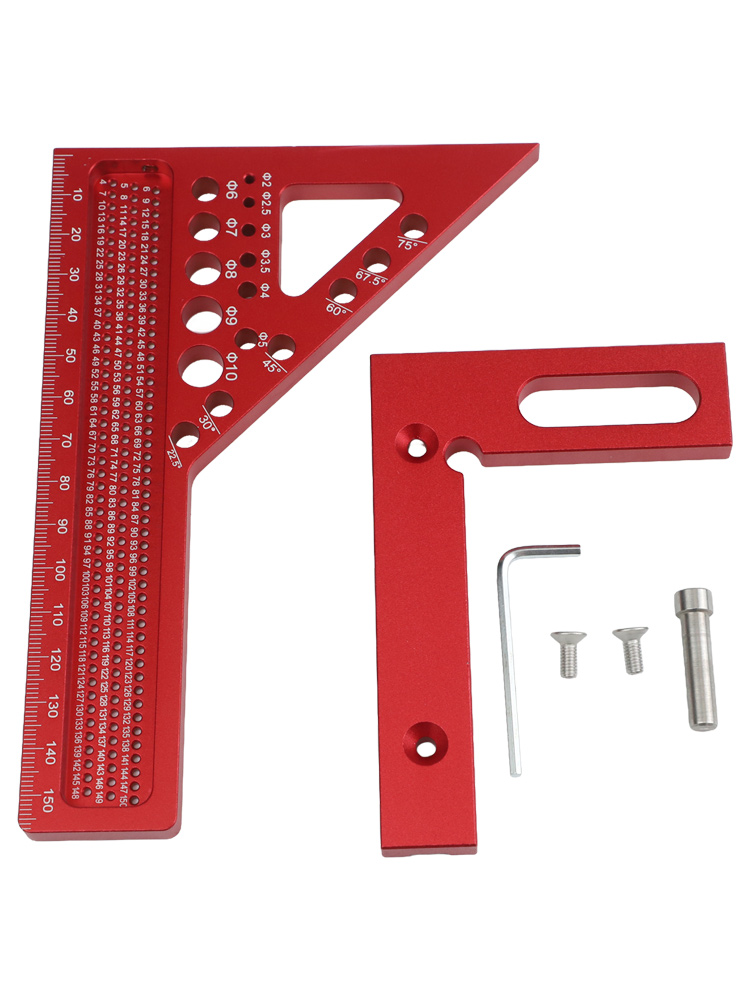 Penggaris Segitiga 3D Merah de - Woodworking For Engineers ulasan dan harga