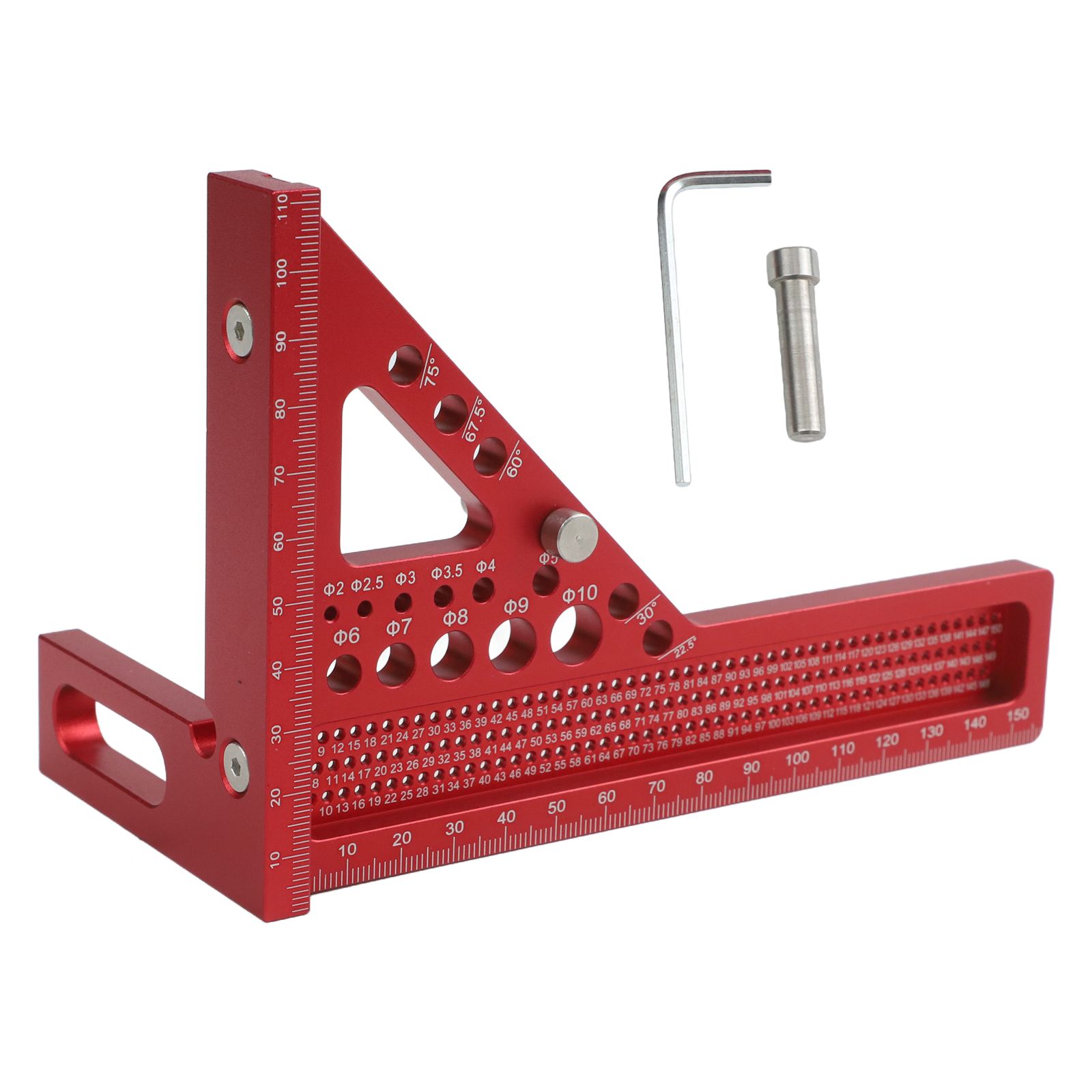 Penggaris Segitiga 3D Merah de - Woodworking For Engineers ulasan dan harga