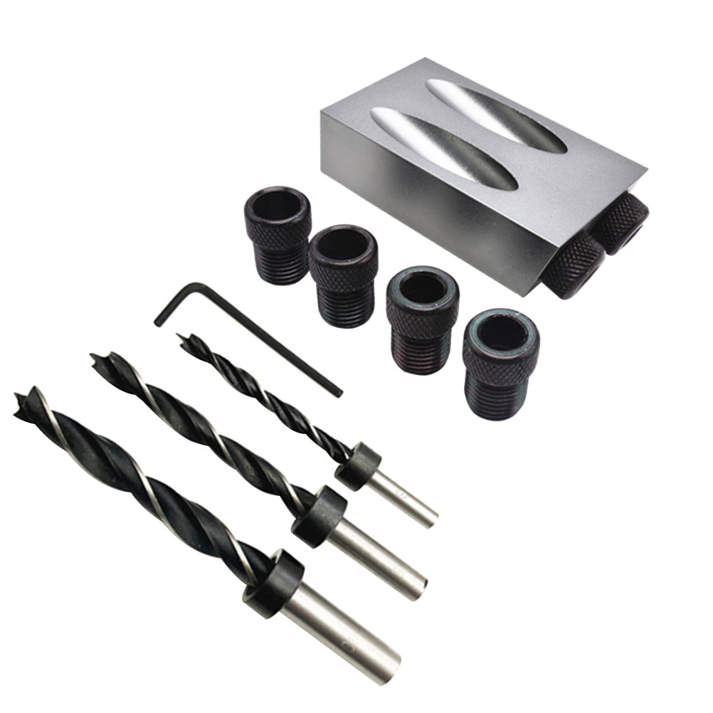 34pcs Set Bor Lubang Miring 15 - Woodworking Joints ulasan dan harga